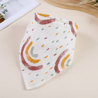 Cotton Baby Bandana Bib – Soft Feeding & Drool Scarf
