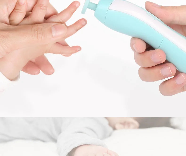 Electric Baby Nail Grinder - 6-in-1 Safe Manicure Kit for Newborns & Toddlers