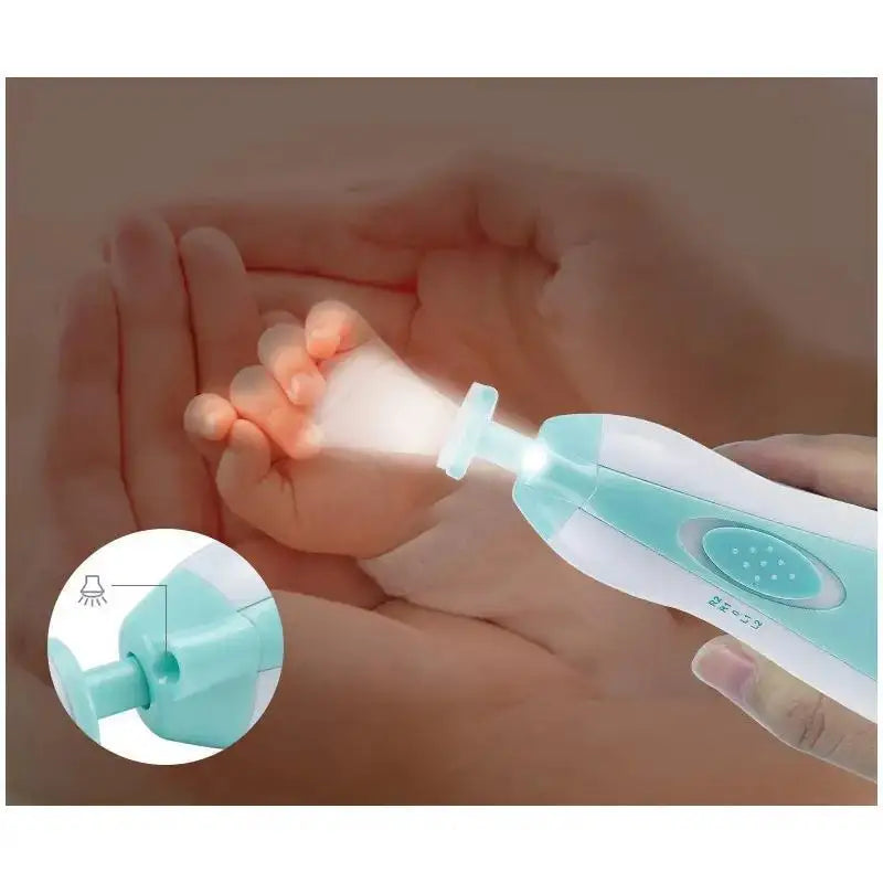 Electric Baby Nail Grinder - 6-in-1 Safe Manicure Kit for Newborns & Toddlers