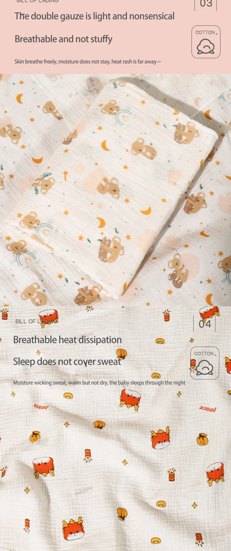 2Pc Cotton Muslin Blankets Baby Receiving Blanket for Newborn Muslin Swaddle Wrap Bedding Infant Bath Towel Baby Items