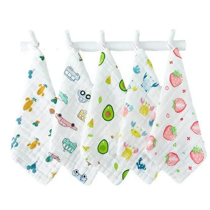 6-Layer Muslin Baby Towel – Soft Face & Burp Cloth