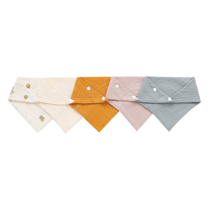5-Pack Gauze Baby Burp Cloths – Soft Absorbent Towels