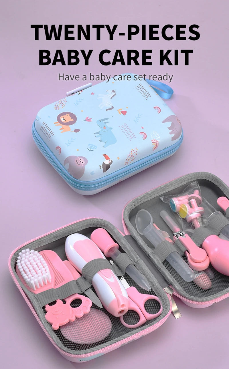 20-Piece Baby Grooming & Health Care Kit – Complete Newborn Safety Set with Hair Comb & Nail Trimmer (0+ Months)