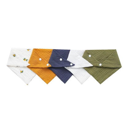 5-Pack Gauze Baby Burp Cloths – Soft Absorbent Towels