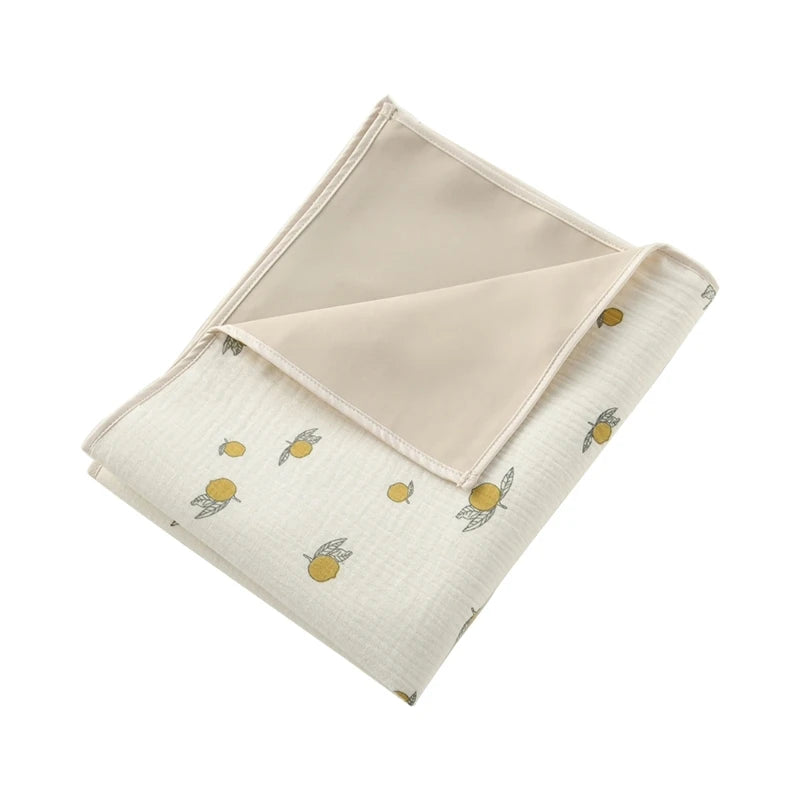 Portable Baby Diaper Table Protector - Reusable Waterproof Cotton Changing Pad
