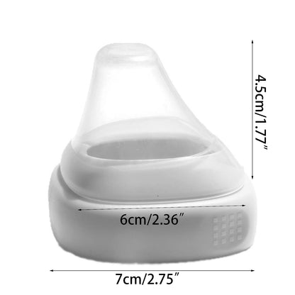 Square Handle Feeding Bottle Grip – Lightweight Easy-Grasp Design for Baby Bottles (6+ Months)