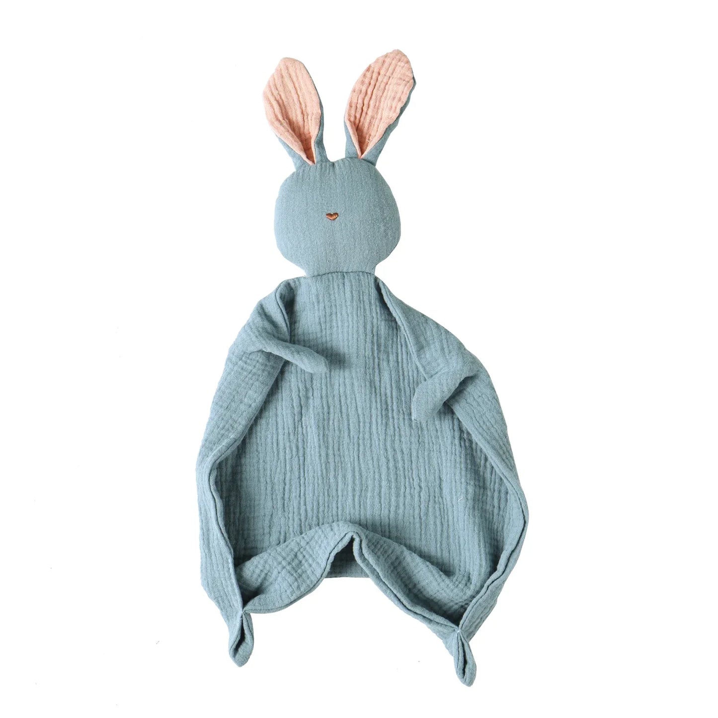 Baby Soothing Towel | 100% Muslin Cotton Comfort Blanket with Cute Bunny Design