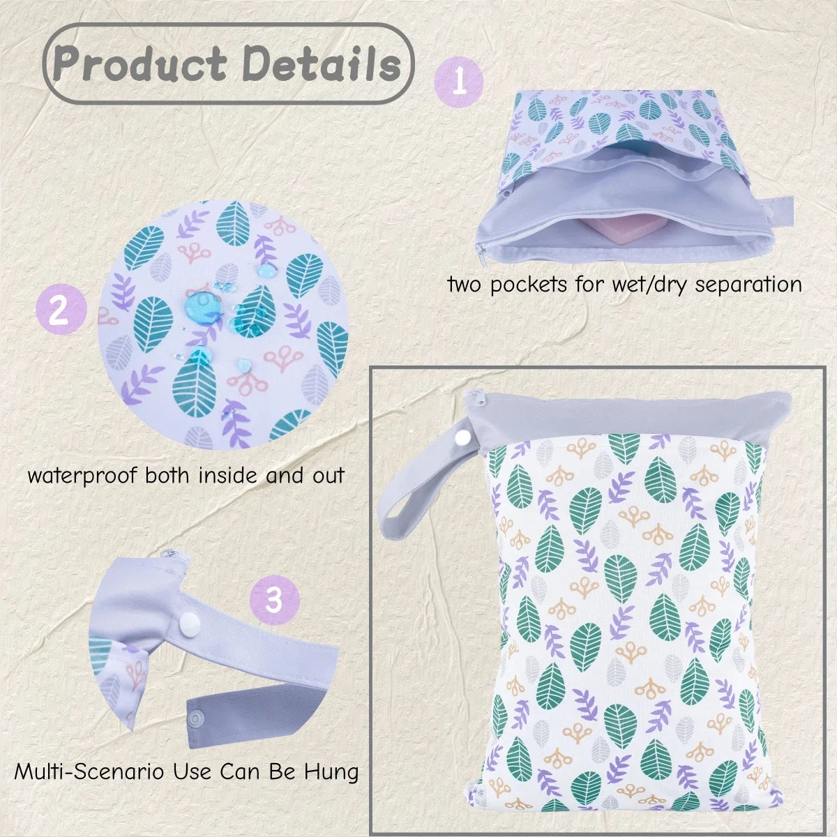 Wet & Dry Bag — Two-Pocket Travel Organizer