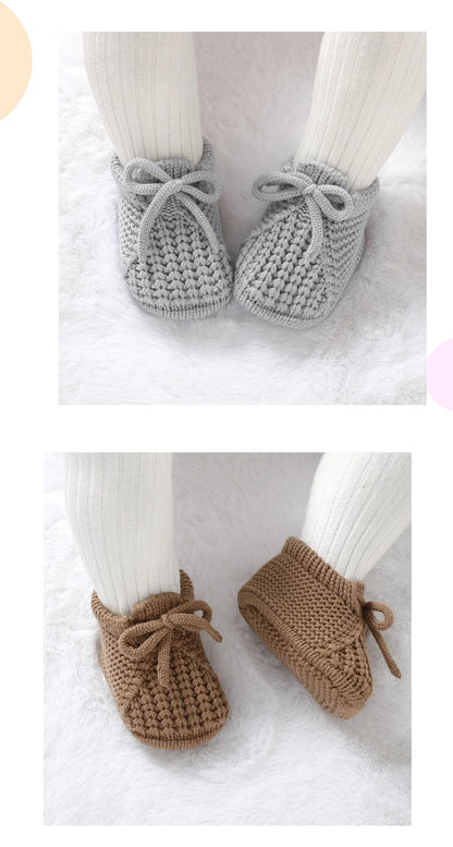Knitted Baby Booties – Warm Soft Shoes 0–18 Months