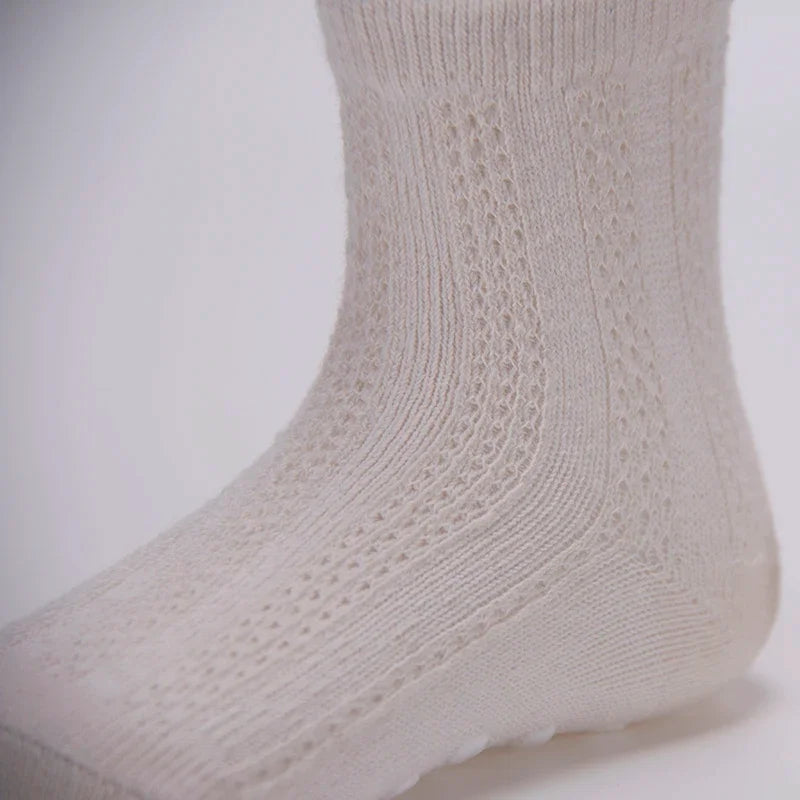 12 Pairs/lot 0 to 4 Yrs Cotton Children's Anti-slip Non Skid Socks For Boys Girl Floor Kid Sock With Rubber Grips Four Season