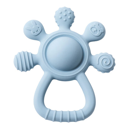 Silicone Baby Teether Rattle – Sensory Toy 0–12 Months
