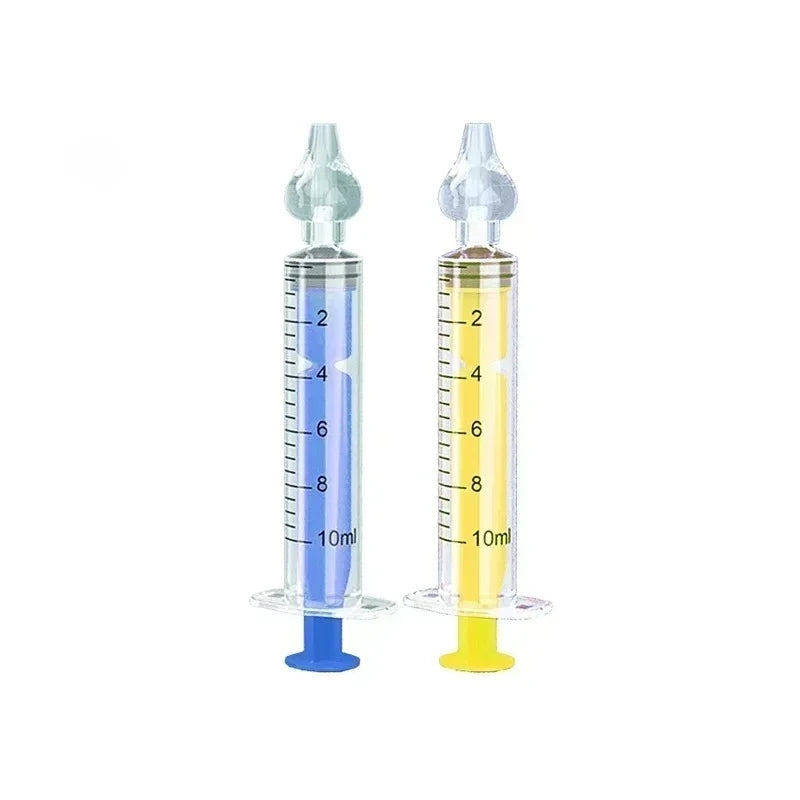 1/2/4/5/6/7PCS Silicone Baby Nasal Aspirator Syringe Baby Nose Cleaner Rhinitis Nasal Washer Irrigator Nose Washing for Children