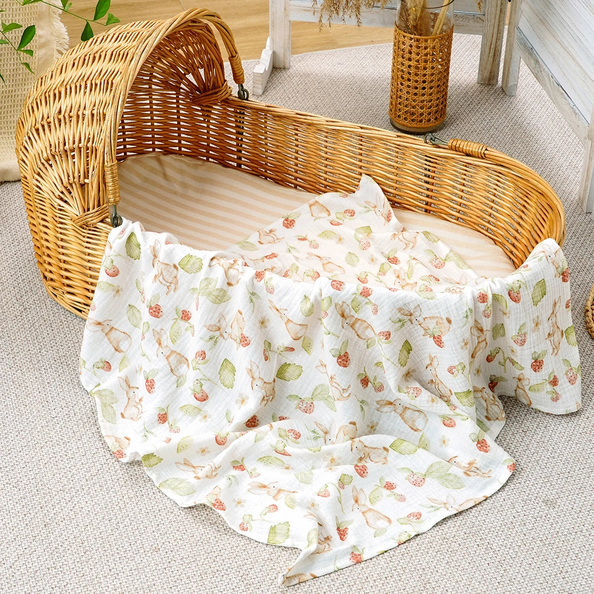 Kangobaby #My Soft Life# 100% Cotton Baby Muslin Blanket Infant Bath Towel Size 80x80cm