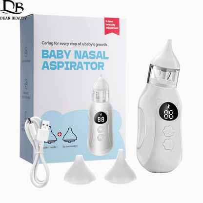 Electric Baby Nasal Aspirator – 9-Level Rechargeable Nose Cleaner