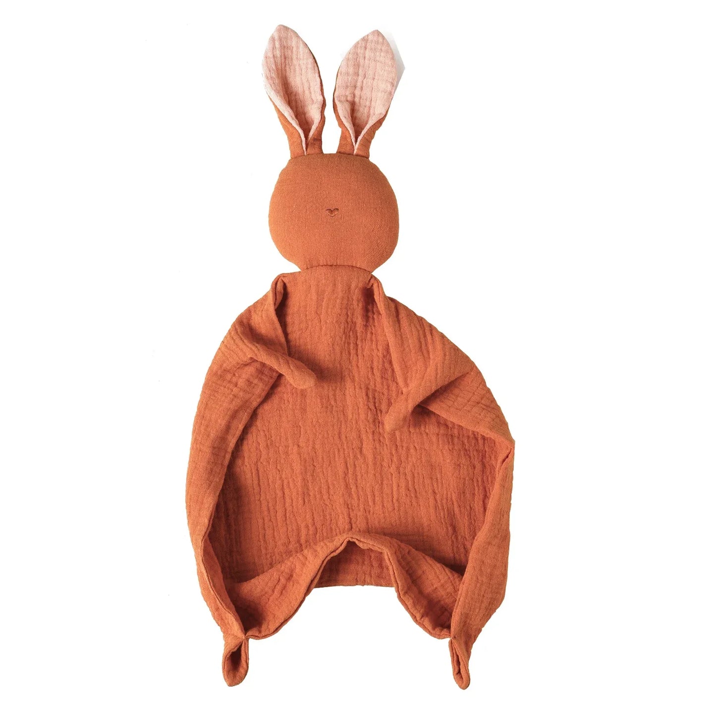 Baby Soothing Towel | 100% Muslin Cotton Comfort Blanket with Cute Bunny Design
