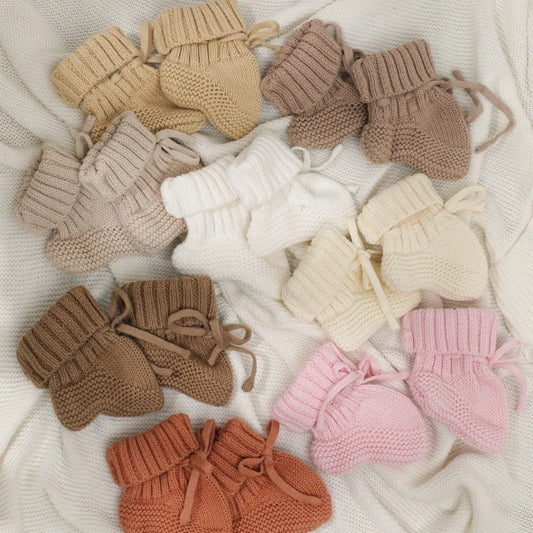 Knitted Baby Sock Shoes – Warm First-Walker Booties