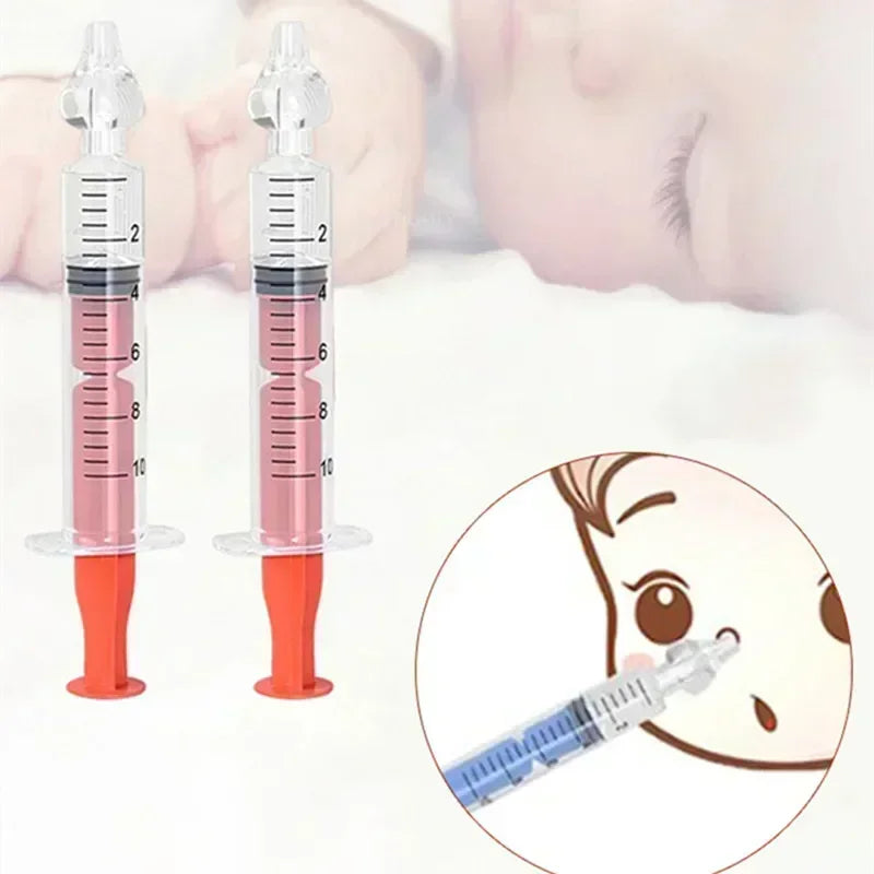 1/2/4/5/6/7PCS Silicone Baby Nasal Aspirator Syringe Baby Nose Cleaner Rhinitis Nasal Washer Irrigator Nose Washing for Children