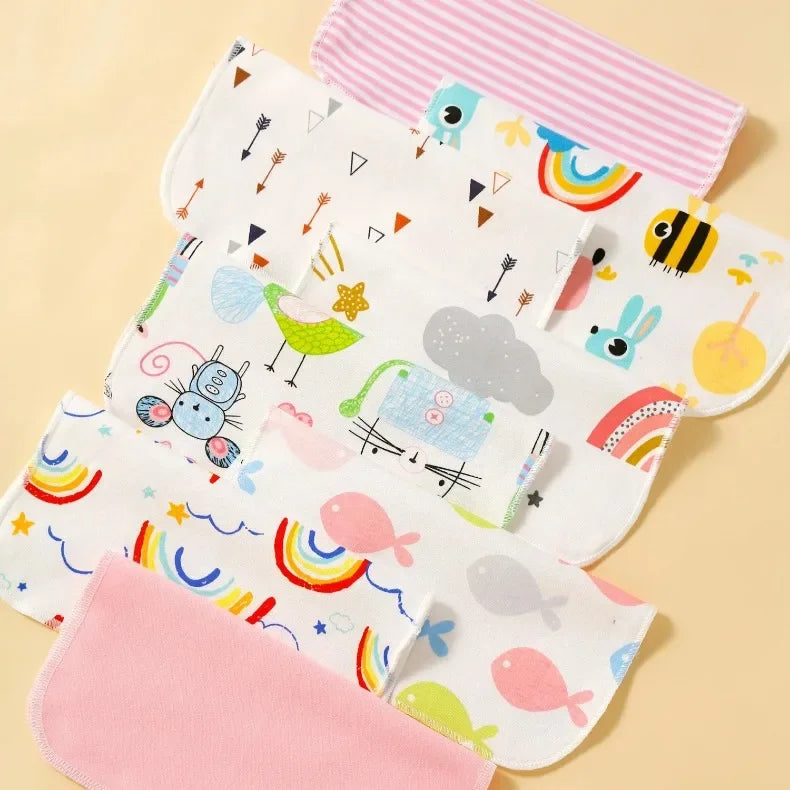 8-Piece Cotton Baby Towel Set – Soft Washcloths & Handkerchiefs for Newborns (0-24 Months)