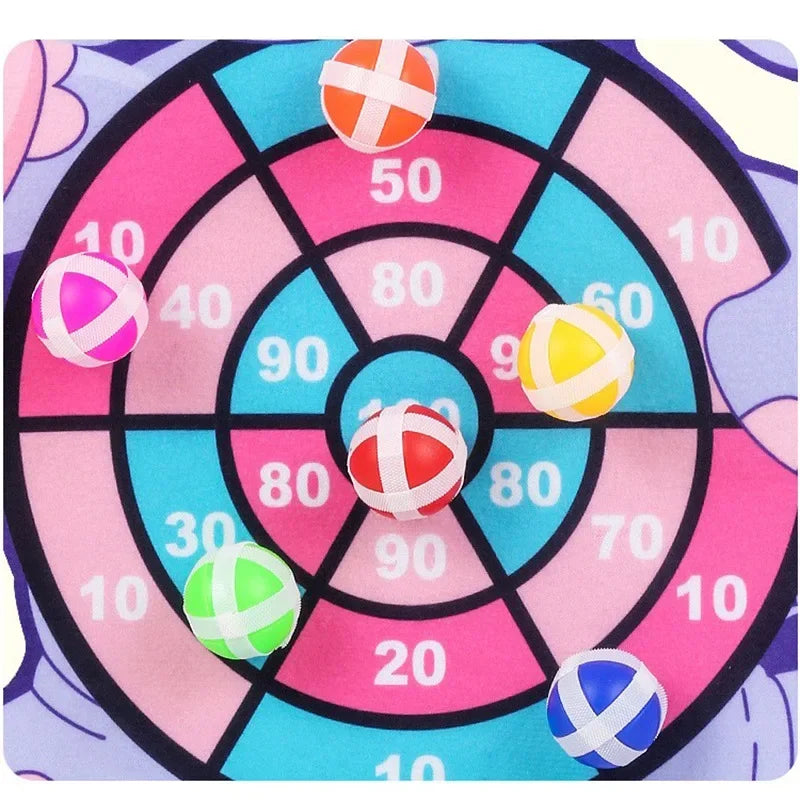 Educational Dart Board Game - Montessori Sticky Ball Target Game for Kids 3-7 Years