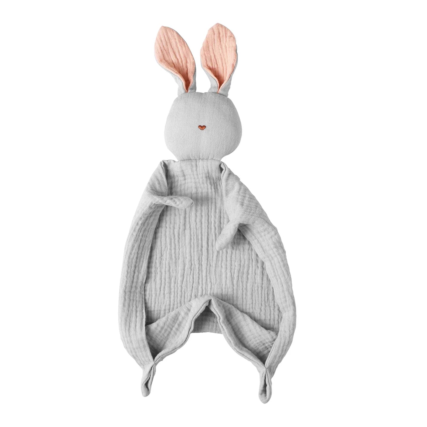Baby Soothing Towel | 100% Muslin Cotton Comfort Blanket with Cute Bunny Design