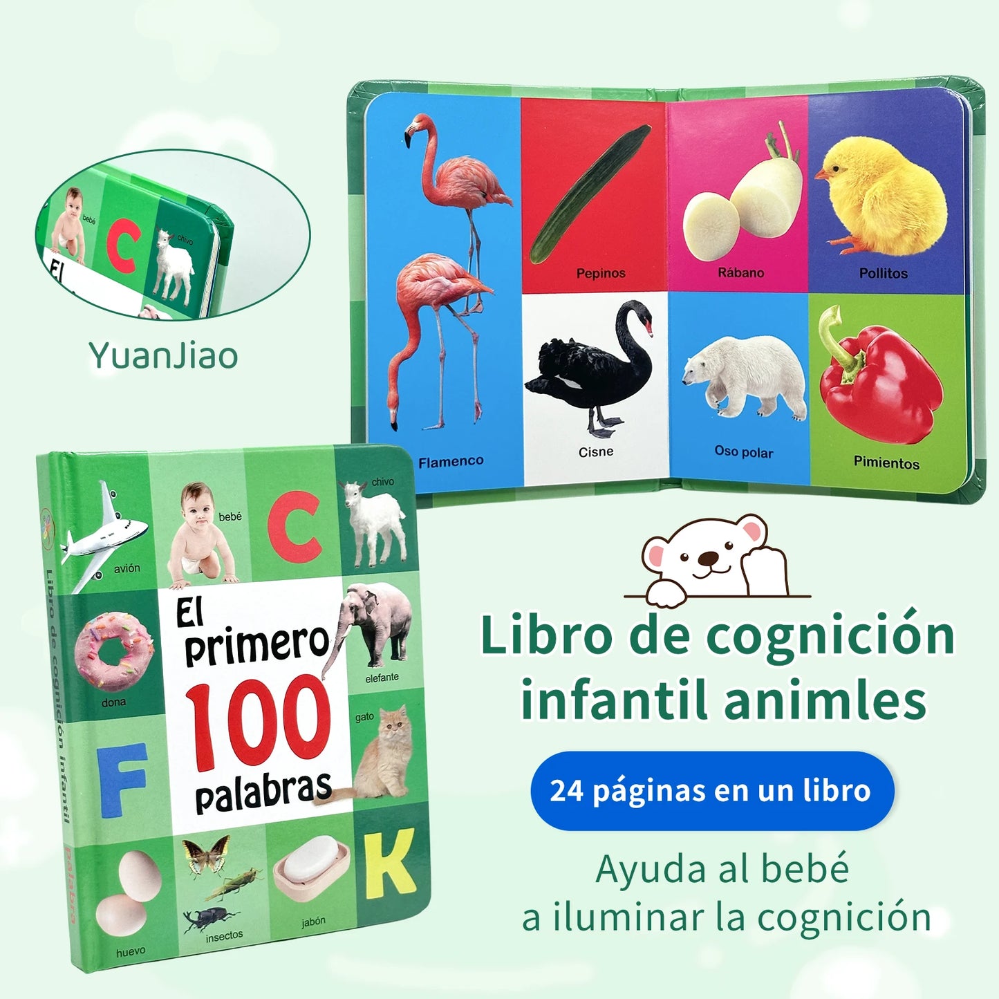 Spanish Children's Cognitive Encyclopedia - Early Learning Books for Kids 0-2 Years
