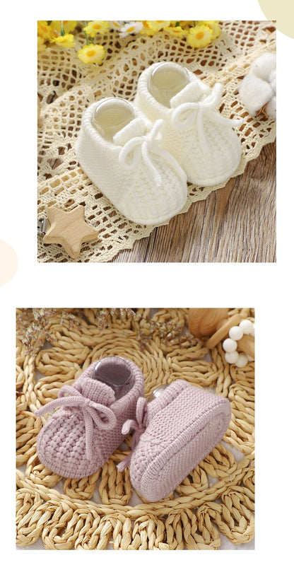 Knitted Baby Booties – Warm Soft Shoes 0–18 Months