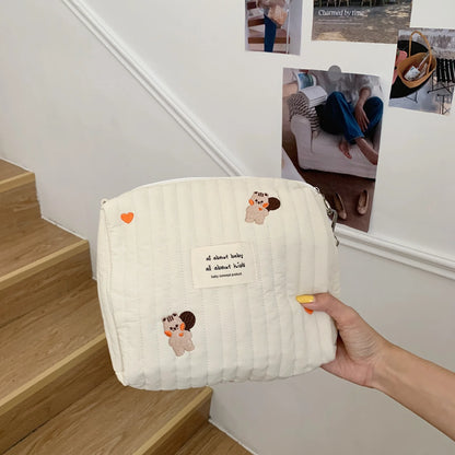 Cotton Stroller Diaper Organizer – Hanging Baby Essentials Bag
