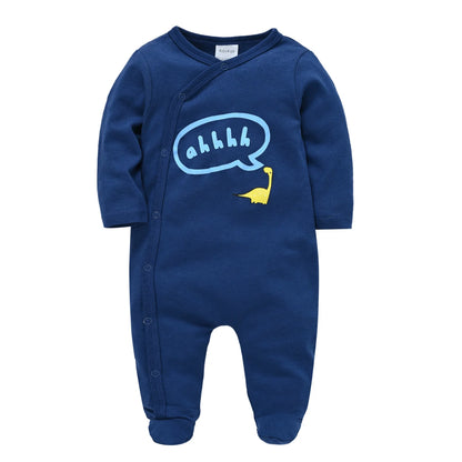 KAVKAS Baby Cotton Rompers – Cartoon Jumpsuit Set 0–12 Months