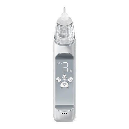Electric Baby Nasal Aspirator – USB Rechargeable with Music, Lights & 3 Silicone Tips (0-24 Months)