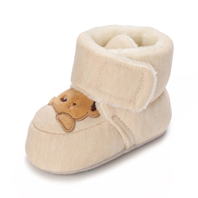Cute Cartoon Cotton Baby Shoes - Soft First Walker Shoes for Newborn Boys & Girls