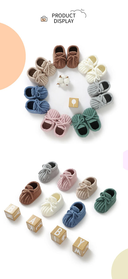 Knitted Baby Booties – Warm Soft Shoes 0–18 Months