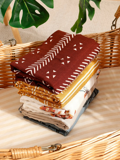 Kangobaby Cotton Muslin Swaddle Blanket & Bath Towel