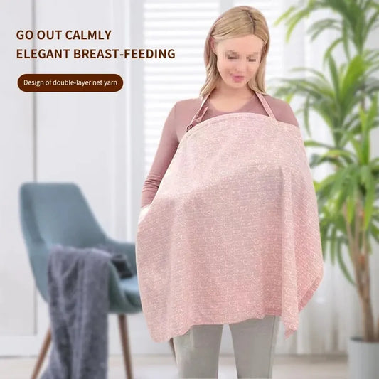 Summer Nursing Cover - Lightweight Breathable Breastfeeding Cape & Privacy Towel