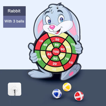 Educational Dart Board Game - Montessori Sticky Ball Target for Kids 3-7 Years