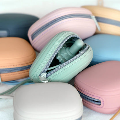Silicone Pacifier Case – Portable Zipper Soother Holder