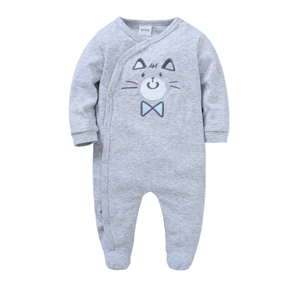 KAVKAS Baby Cotton Rompers – Cartoon Jumpsuit Set 0–12 Months