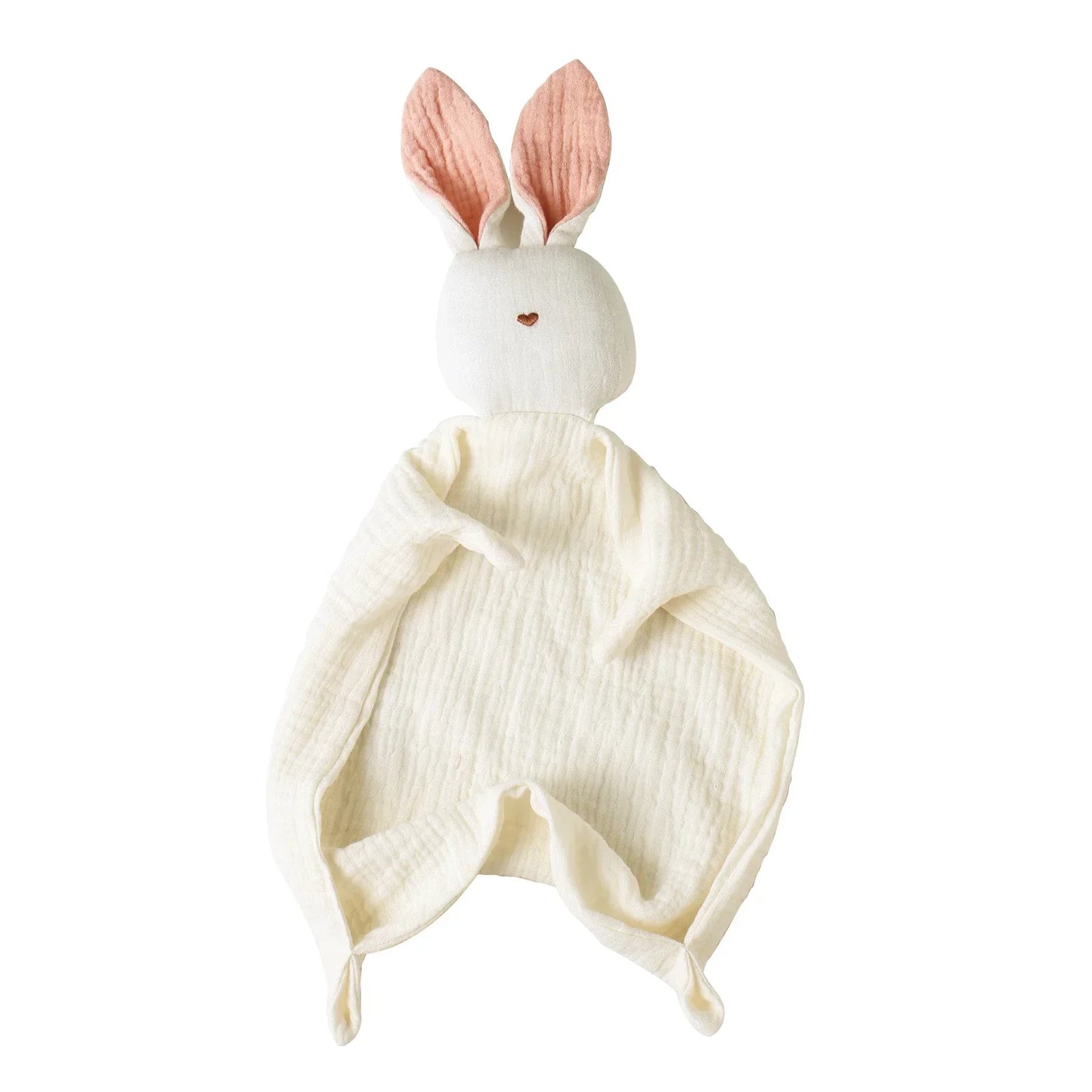 Baby Soothing Towel | 100% Muslin Cotton Comfort Blanket with Cute Bunny Design