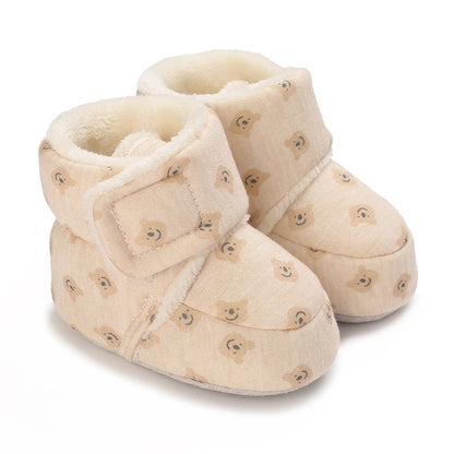 Cute Cartoon Cotton Baby Shoes - Soft First Walker Shoes for Newborn Boys & Girls