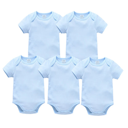 KAVKAS Cotton Baby Bodysuit – White Short-Sleeve 18–24M
