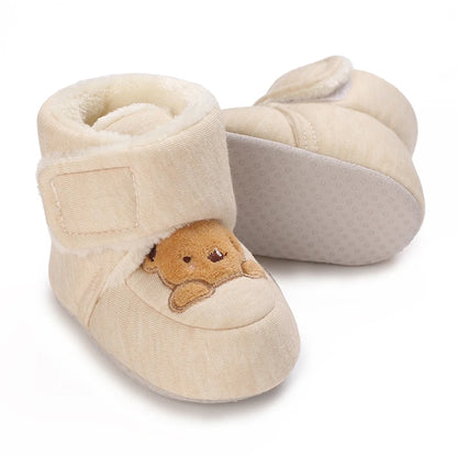 Cute Cartoon Cotton Baby Shoes - Soft First Walker Shoes for Newborn Boys & Girls