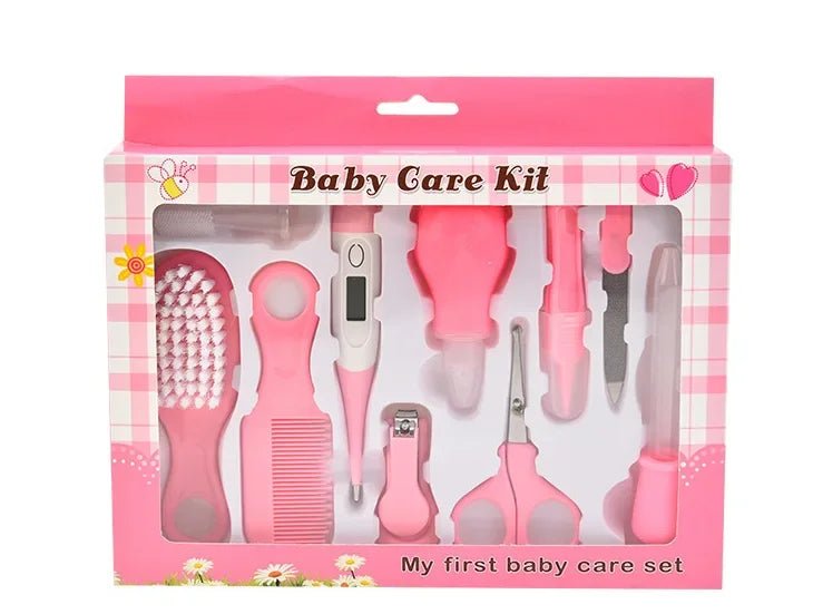 10-Piece Newborn Care Set – Essential Baby Nail Clipper & Nasal Suction Kit (0+ Months)