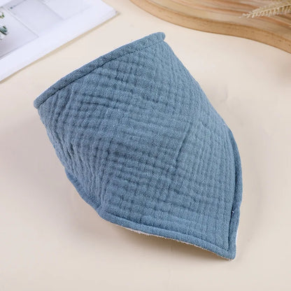 Cotton Baby Bandana Bib – Soft Feeding & Drool Scarf