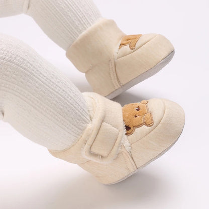 Cute Cartoon Cotton Baby Shoes - Soft First Walker Shoes for Newborn Boys & Girls