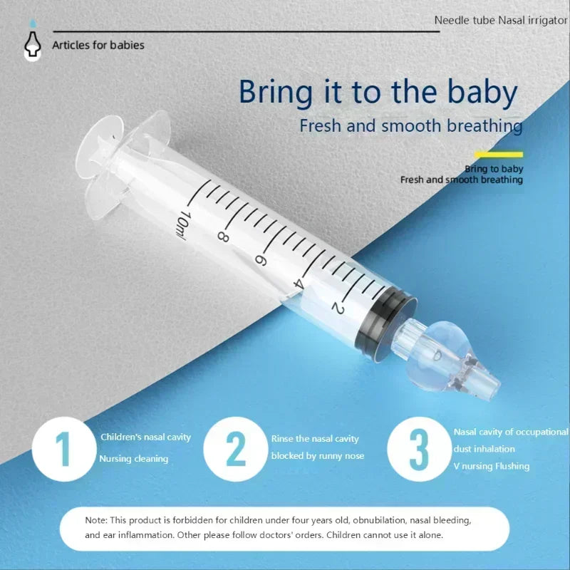 1/2/4/5/6/7PCS Silicone Baby Nasal Aspirator Syringe Baby Nose Cleaner Rhinitis Nasal Washer Irrigator Nose Washing for Children