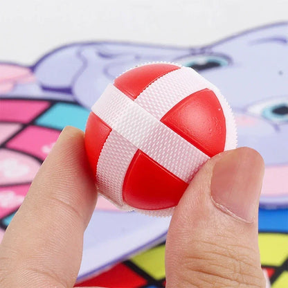 Educational Dart Board Game - Montessori Sticky Ball Target Game for Kids 3-7 Years