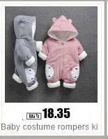 2025 New born Baby Girl clothes Winter Snowsuit Plus Velvet Thick Baby Boys Jumpsuit 0-3 Years Romper boy Overalls Toddler Coat