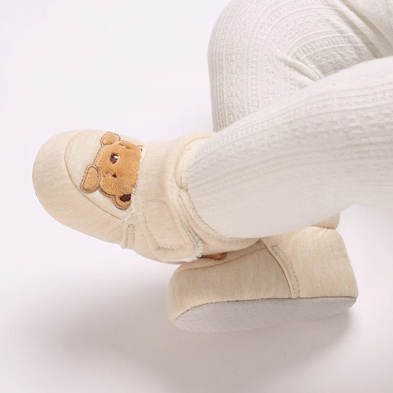 Cute Cartoon Cotton Baby Shoes - Soft First Walker Shoes for Newborn Boys & Girls