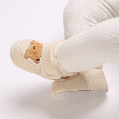 Cute Cartoon Cotton Baby Shoes - Soft First Walker Shoes for Newborn Boys & Girls