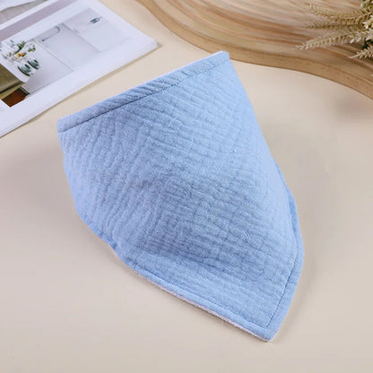 Cotton Baby Bandana Bib – Soft Feeding & Drool Scarf