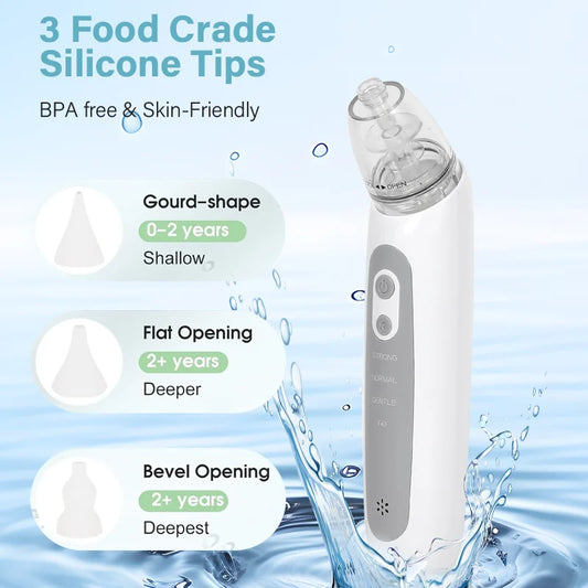Rechargeable Baby Nasal Aspirator – Electric Nose Cleaner